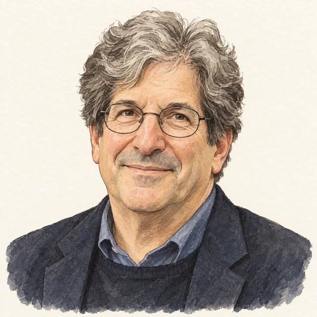 Illustrated portrait of Gary Ruvkun