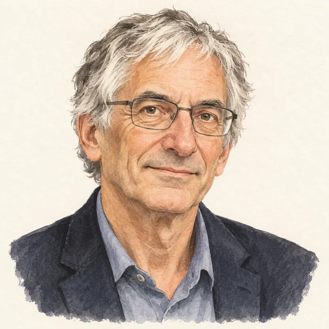 Illustrated portrait of John M. Martinis