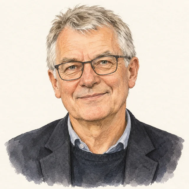 Illustrated portrait of Peter Hegemann