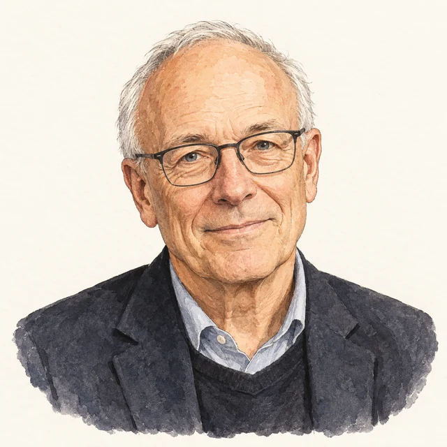 Illustrated portrait of Peter Howitt