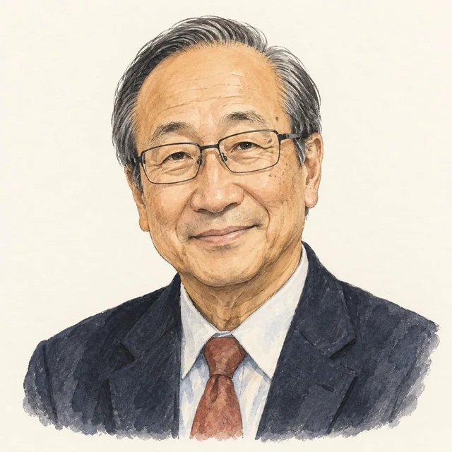 Illustrated portrait of Susumu Kitagawa