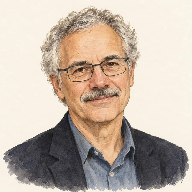 Illustrated portrait of Victor Ambros